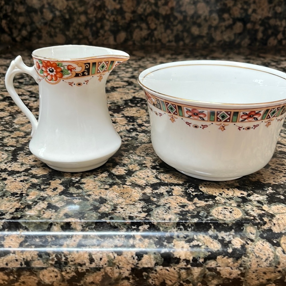 Bowl and creamer St. Michael China made in England.